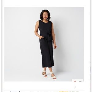 DuJour Cropped Wide Legged Knit Jumpsuit